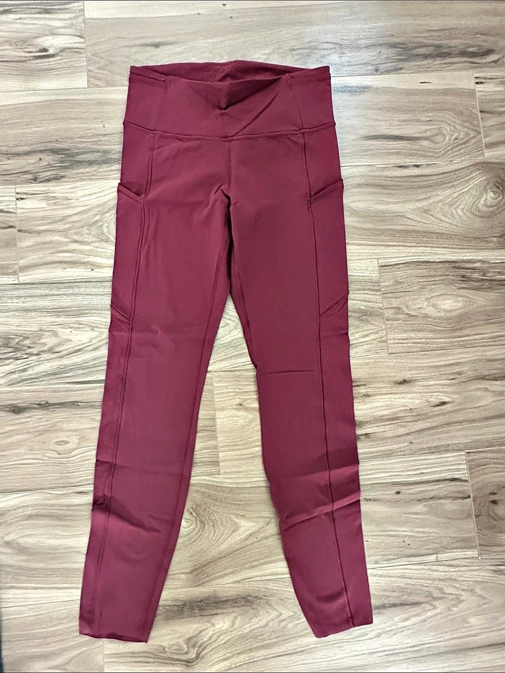 lululemon Fast and Free High-Rise Tight 28" *Brushed Nulux Red Size 6